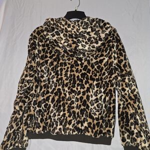 Pamela McCoy Animal Print Teddy Jacket